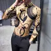 Stock de cuatro estaciones nuevo original caballero coreano para hombre corte slim camisa estampada reloj 1914C dos colores-P55