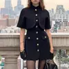 Vestido Elegante de Corte Slim de Botão Único para a Primavera/Verão de 2026 com um Toque de Luxo para Mulheres que Trabalham em Ambientes Europeus e Americanos