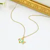 Serie de Verano Oceánica Transfronteriza Europea y Americana Collar de Peces de Colores Cadena para Clavícula de Pez Dorado de Moda Personalizada Moda Versátil Al por Mayor