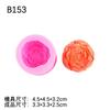 Molde de Silicone de Flor Tridimensional Papoula Tulipa Cravo Vela Perfumada Feita à Mão Cola Gesso Decoração
