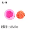 Molde de Silicone para Bolo Mousse Flor Peônia Hibisco Bud de Rosa Sabonete Artesanal Pedra de Aromaterapia Vela