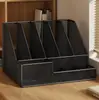 Suporte de metal para livros, porta-documentos, organizador de mesa, estante, caixa de arquivos para desktop, pasta, organizador de escritório