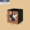 Gabinetes de Rejilla de Madera Maciza Cuidadosamente Seleccionados, Gabinetes de Almacenamiento para Sala de Estar Libremente Combinables, Gabinete Negro de Ocho Compartimentos, Estantería Baja de Exhibición
