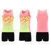 Velocidade atacado novo atletismo treinamento de campo roupas terno masculino e feminino competição equipe roupas sprint colete maratona corrida roupas verão