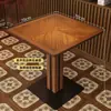 Mesas y sillas comerciales para tabernas y restaurantes, restaurante de té retro, mesas y sillas para salones privados de hotel, mesas y sillas de bar estilo americano, sillas de madera maciza