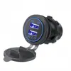 Carregador de Modificação para Carro Duplo USB QC3.0+TYPE-C 12-24V Carregador de Celular para Veículo Mais Vendido Transfronteiriço