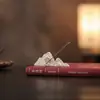 Portaincienso de Cerámica con Diseño de Paisaje, Quemador de Incienso de Nuevo Estilo Chino para Uso Doméstico, Quemador de Incienso Vintage Inspirado en el Zen para Interiores