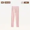 Calça térmica de algodão puro para mulheres, adequada para outono e inverno, com aquecimento infravermelho distante, cintura alta, forrada com fleece, espessa, leggings plus size, calça quente