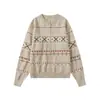 Yidao Vintage Otoño 2026 Nueva Colección: Cárdigan de Punto Fair Isle con Cremallera, Unisex, Suéter de Estilo Retro y Relajado