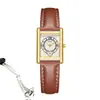ORSGA Cuadrado Moda Pulsera de Reloj para Mujer Pulsera Cuadros Banda de Acero Fábrica en Vivo Transfronterizo Lujo Ligero Reloj de Pulsera de Cuarzo