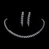 Juego de Joyería Transfronterizo Cadena de Garra de Diamante Completo Moda Simple Accesorios de Alta Gama Aretes Aretes Collar Accesorios para Mujer Venta al por Mayor