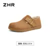 Zapatos Birkenstock Cálidos con Forro de Polar Otoño e Invierno Nuevos Zapatos Deportivos Casuales de Terciopelo Fino Pantuflas Birkenstock Perezosas para Ponerse con una Sola Pierna para Mujer