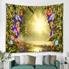 Tecido de Tapeçaria para Pendurar na Parede Amazon Mais Vendido no Exterior Pano de Fundo Estilo Ins Série Floresta Pano Decorativo Tapeçaria Boêmia