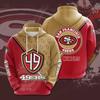 32 Sudadera deportiva de fútbol americano Sudadera con capucha Traje de bola Sudadera con capucha de impresión 3D Jersey de moda para hombre