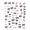 Nuevos en Stock Venta al por Mayor Pegatinas para Uñas Serie 3D en Relieve Ins Lindos Dibujos Animados Adhesivas Calcomanías para Uñas Graffiti