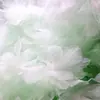 Flor de Encaje Estéreo Gradiente de Organza de 14 cm Accesorios de Pétalos Decorativos DIY para Pasteles Ropa Zapatos y Sombreros