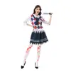 Disfraces de Halloween para Adultos Fantasma de Terror Muñeca Zombie Vampiro Alma Sangrienta Payaso Roba-Almas Disfraz de Performance Uniforme de Estudiante