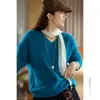 Ropa Única / [Cuello en V / Cuello Redondo / Cárdigan] ¡Enorme! Tejido cepillado de cachemira + lana + seda de 28 hilos