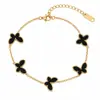 Pulsera popular de titanio y acero estilo ins, moderna, versátil, corazón, mariposa, estrella, geométrica, de acero inoxidable, joyería para la mano