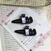 Estilo Lindo para Niños Alto Valor Gato Negro Pequeño Accesorios para el Cabello Pinzas para el Cabello Dulce de Niña Dibujos Animados Accesorios para la Cabeza Pinzas BB Pinzas para el Fleco Accesorios para el Cabello