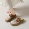 Sandalias Tejidas de Malla Hueca con Suela Gruesa Estilo Francés para Mujer, Nuevo Modelo Primavera/Verano 2026, Zapatillas Transpirables que Aumentan la Altura para Mujeres Bajitas