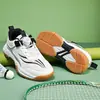 Zapatos Profesionales de Bádminton para Niños Hebilla Giratoria Niños y Niñas 7-12 Años Ligeros Transpirables Antideslizantes Resistentes al Desgaste Zapatos Deportivos No