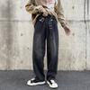 Calças populares de cintura alta masculinas preguiçosas, calças jeans da moda, novas, elegantes e modernas, estilo japonês, primavera