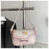 Bolso Bandolera Cruzado de un Solo Hombro Fresco a Cuadros Dulce y Lindo con Diseño de Patchwork, Nuevo Moda 2026 Elegante para Viajar Diariamente Casual