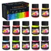 Polvo Luminoso Fluorescente de Alto Brillo de Larga Duración de 12 Colores Transfronterizo Polvo Fluorescente Pigmento Luminoso Aceitoso para Manualidades con Resina Epoxi DIY 20g