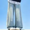 Nuevo conjunto de otoño para niños mayores, top tipo dos piezas de imitación estilo coreano y jeans para niñas, ropa casual infantil para primavera y otoño