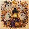 Pintura de Diamantes 5D Transfronteriza Más Vendida de Halloween con Perlas, Set DIY, Portátil, Arte para el Hogar, Adorno Decorativo Hecho a Mano