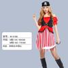 Disfraz de Pirata Halloween Adulto Mujer Somalí Jack Ropa de Capitán Pirata Fiesta Ropa de Fiesta Disfraz