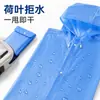 Impermeable EVA reutilizable al por mayor, protección completa contra la lluvia, grosor aumentado y longitud extendida, impermeable de una pieza impermeable para adultos para exteriores