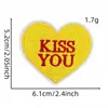 Pegatinas de Tela Bordadas por Computadora Amor Día de San Valentín Transfronterizo Pegatinas Decorativas de Bordado Accesorios para Ropa Adhesivo Termofusible Piezas de Bordado de Amor