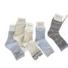 Calcetines de Verano para Mujer hasta la Media Pantorrilla Estilo Coreano Ins Lazo Bordado Calcetines Holgados Retro Japonés Media Pantorrilla Versión Coreana Calcetines