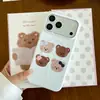 Capinha de Celular Ursinho Biscoito Fofa e Adorável para Meninas, Adequada para Apple iPhone 15/16/17 Pro Max