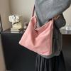 Bolsa Grande de Ombro Casual para Trabalho e Dia a Dia Feminina 2025 Nova Outono Inverno Estampa de Leopardo Bolsa Tote para Estudante Universitário Atacado