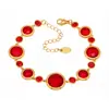 Tobillera Omaca Super Brillante Facetada de Cristal Checo Acero Inoxidable Chapado en Oro de 18 Quilates Tobillera de Lujo Accesible para la Playa Joyería para el Pie