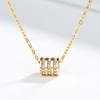 Collar de diamantes con diseño de celebridades de Internet Tanabata, con cintura pequeña para hombre y mujer, joyería de plata de ley s925, collar pequeño con forma de libro de equitación rojo, cadena de clavícula de moda.