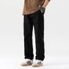 Pantalones casuales caqui para hombre holgados primavera y otoño sencillos moda color sólido combinan con todo pantalones de negocios rectos tipo cargo
