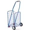Carrito Trolley Supermercado Compras de Comestibles Plegable Carrito de Compras Gran Capacidad Cuatro Ruedas Cesta de Hierro Trolley Fábrica de Guangdong