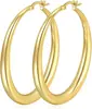 Brincos de Argola Grandes Femininos Amazon Moda Redondo Personalidade Estilo Casual Argola Grossa Acessórios de Orelha Femininos