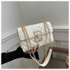 Bolso Car Stitch para Mujer 2024 Primavera Nuevo Versátil Estilo Occidental Bolso Cuadrado Pequeño Cadena Hombro Bandolera Cierre de Hebilla Bolso de Mujer