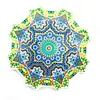 Suministro de fábrica creativo cerámica octagonal 3D relieve artesanía dorada mantel posavasos anti-quemaduras aislamiento térmico posavasos de corcho