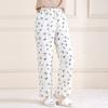 Pijama de Veludo Coral Outono e Inverno Transfronteiriço Feminino Conjunto de Calça Quente Espessado Forrado com Fleece Solto para Caminhar Roupas Fofas para Casa