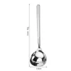 En Stock Acero Inoxidable 304 Espesado Textura Martillada Cuchara para Sopa, Espumadera, Colador de Sopa para Uso Doméstico y Comercial, Cuchara para Postre, Cuchara para Fondue, Anti-quemaduras
