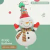 Nueva Serie de Decoración para Fiesta Navideña Mini Muñeco de Nieve, Anciano, Reno, Árbol de Navidad Globos de Papel de Aluminio Serie Navideña