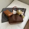 Bolso Tote de Gamuza de Gran Capacidad para Viajes Diarios Nuevo Otoño e Invierno 2025 Bolso de Hombro Casual Bolso de Hombro para Viajes Diarios Mujer