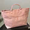 Nuevo Bolso de Mano para Mujer de Gran Capacidad, Cara Brillante de Nicho, Moda Vintage, Bolsa de Compras de Papel DuPont, Bolso Tote Casual Simple