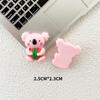 Brillante animal oso hojas resina accesorios diy carcasa de teléfono móvil horquilla tocado pegatinas de refrigerador ropa hebilla de zapato material